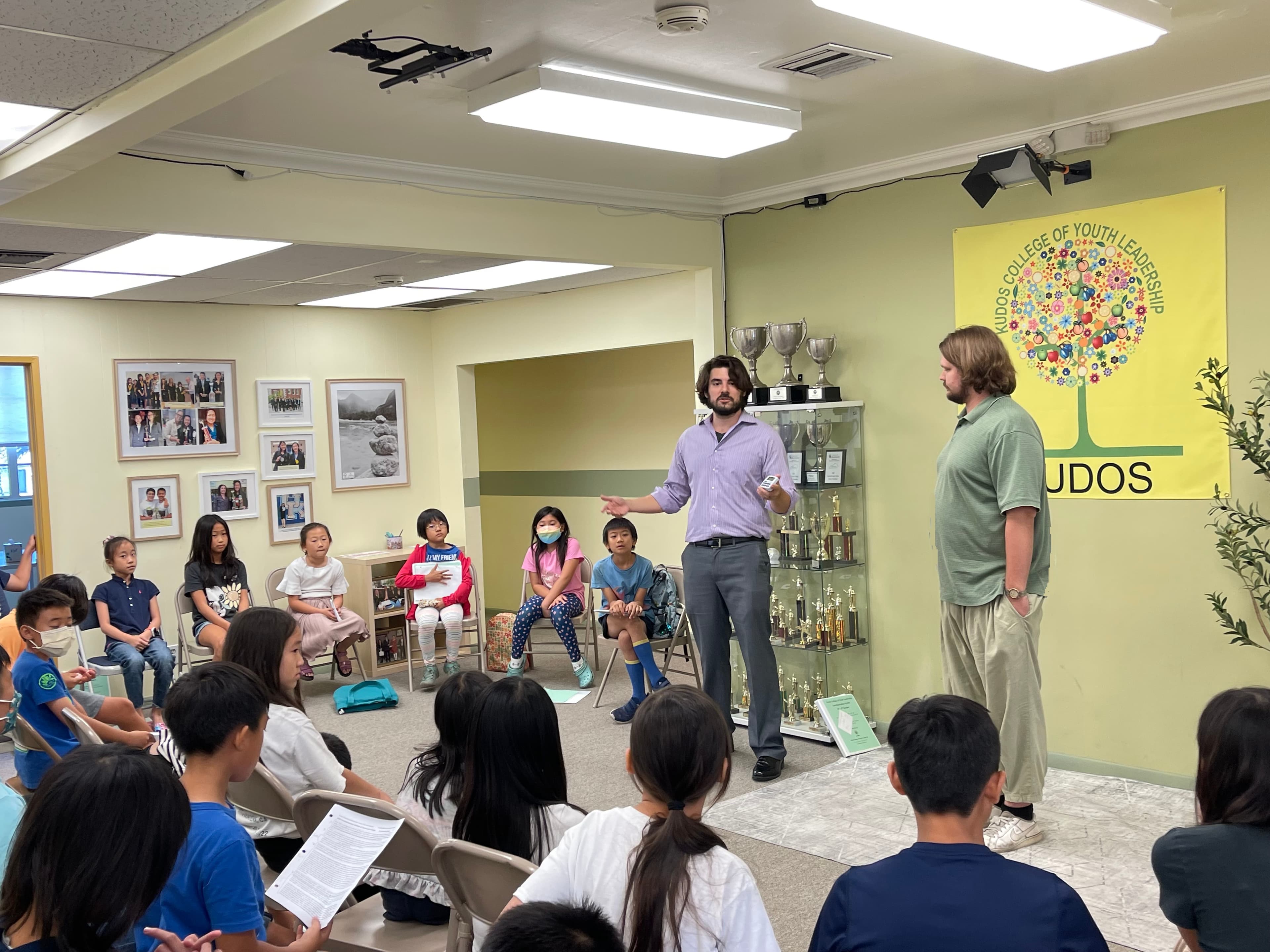 Students learning in a supportive teaching environment